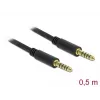 Audio Cable DeLOCK 85790 0.5m 4.4mm Black