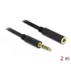 Audio Cable DeLOCK 85797 2m 4.4mm Black
