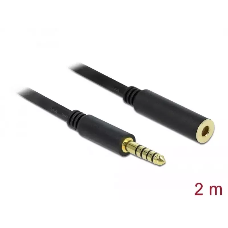 Audio Cable DeLOCK 85797 2m 4.4mm Black