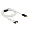 Audio Cable DeLOCK 85848 1.2m 2.5mm 2x MMCX White