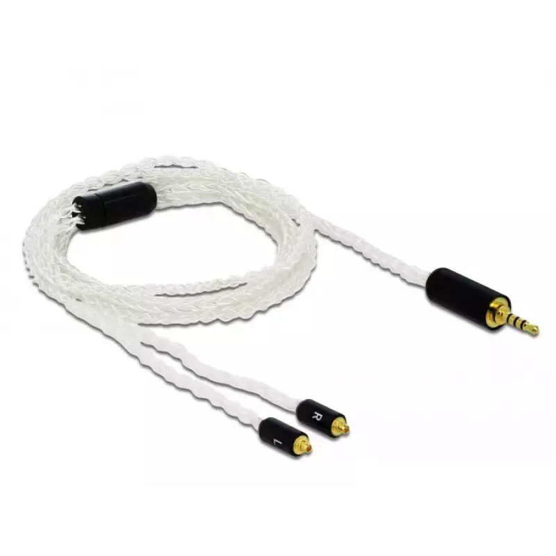 Audio Cable DeLOCK 85848 1.2m 2.5mm 2x MMCX White
