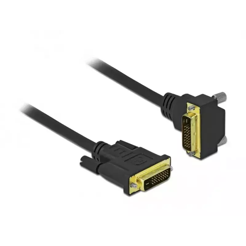 DVI cable DeLOCK 85893 1 m DVI-D Black