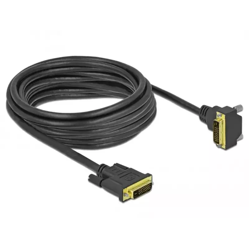 DVI cable DeLOCK 85896 5 m DVI-D Black