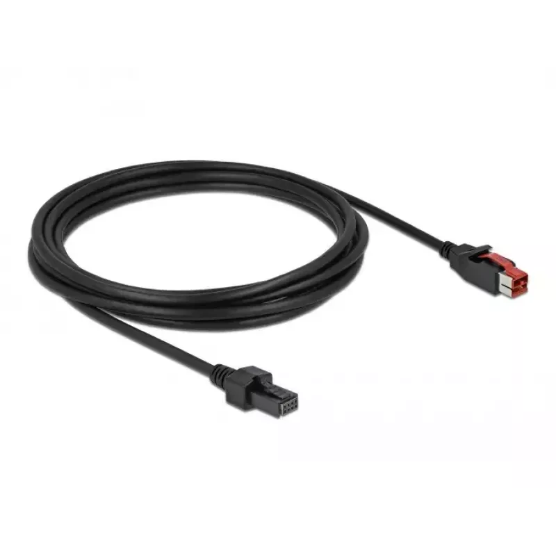 PoweredUSB cable DeLOCK 85952 24 V 2 x 4 pin male 3 m