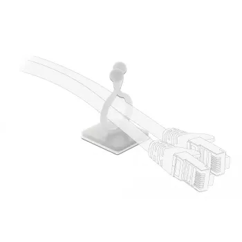 Cable hook DeLOCK 60175 natural 10 pieces