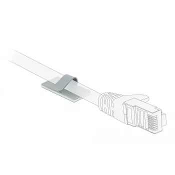 Cable clamp DeLOCK 60184 Satin steel 10 pc(s)