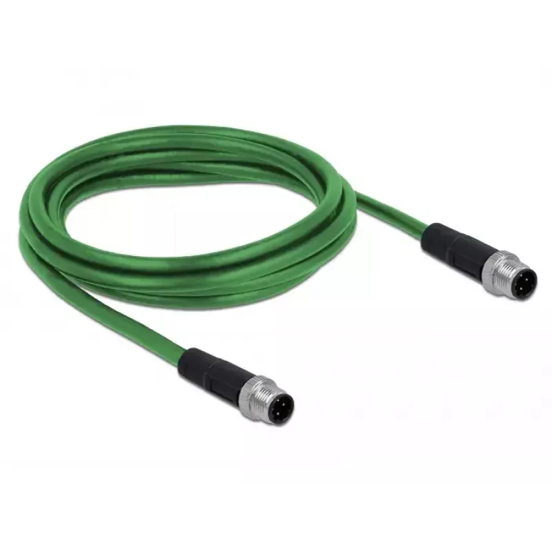 Network Cable DeLOCK 85918 RJ45 DIN EN 60811-C2-1 2m Black