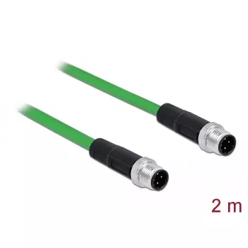 Network Cable DeLOCK 85918 RJ45 DIN EN 60811-C2-1 2m Black