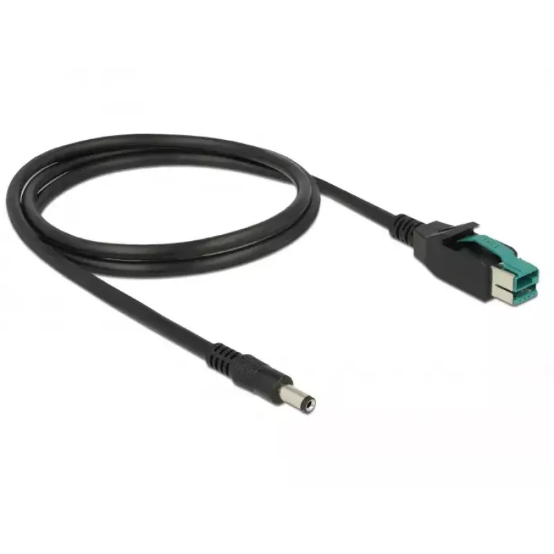 Power Cable DeLOCK 85497 1m PoweredUSB Black