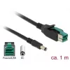 Power Cable DeLOCK 85497 1m PoweredUSB Black