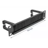 Brush panel DeLOCK 10 inch Cable Management Brush Strip with 2 hooks 1U black