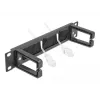 Brush panel DeLOCK 10 inch Cable Management Brush Strip with 2 hooks 1U black