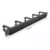 Brush panel DeLOCK 19 inch Cable Management Brush Strip with 5 hooks 1U black