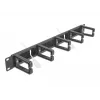 Brush panel DeLOCK 19 inch Cable Management Brush Strip with 5 hooks 1U black