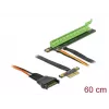 Riser Card DeLOCK PCI Express x1 to x16 with flexible cable 80 cm