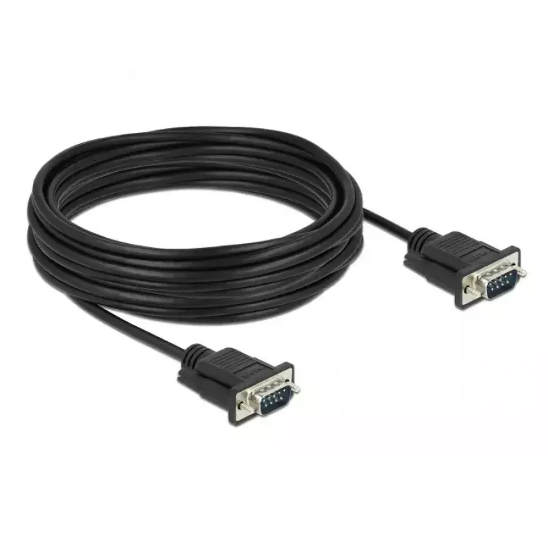 Serial Cable DeLOCK 86577 Black 10 m RS-232 Sub-D9