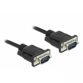 Serial Cable DeLOCK 86577 Black 10 m RS-232 Sub-D9
