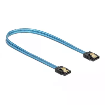 SATA Cable DeLOCK 82133 UV Glow Effect Blue 70 cm