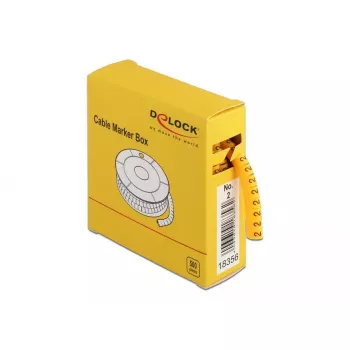 Cable Marker DeLOCK 18356 Yellow 500 pcs