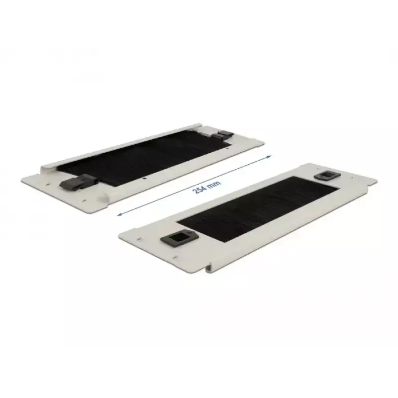 Cable management panel DeLOCK 10 inch Cable Management Brush Strip