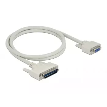 Serial Cable DeLOCK 84544 1m D-Sub 25 pin D-Sub 9 pin Beige