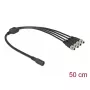 Cable splitter DeLOCK 86588 5.5 x 2.1 mm 1 x female to 4 x male screwable
