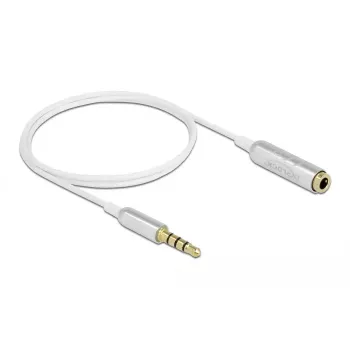 Audio Extension Cable DeLOCK 66072 3.5 mm Male to Female Ultra Slim 0.5 m White