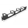 Cable management panel DeLOCK 19 inch 66658 black 1U