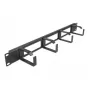 Cable management panel DeLOCK 19 inch 66658 black 1U