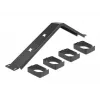 Cable management panel DeLOCK 19 inch 66667 black 1U with hooks