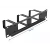Cable management panel DeLOCK 10 inch 66656 black