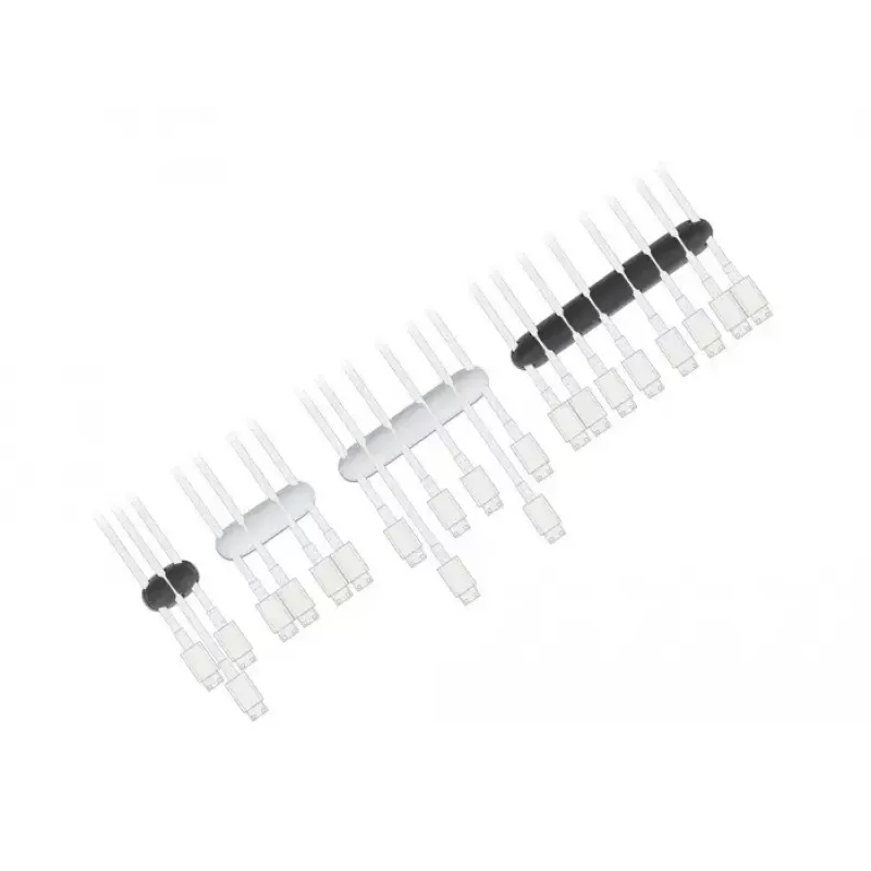 Cable holder DeLOCK 18402 self-adhesive combo set 4 pieces black white