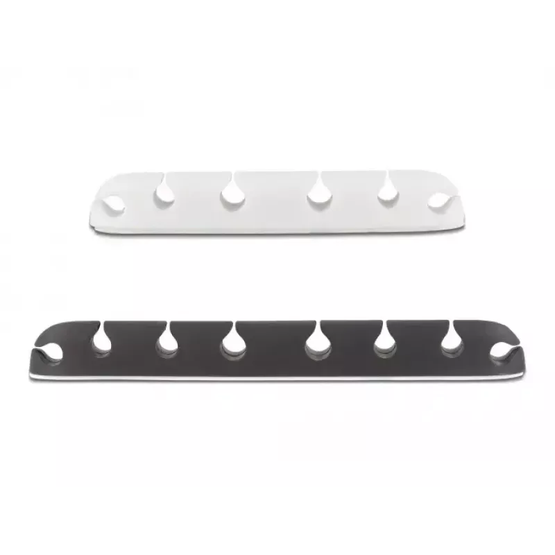 Cable holder DeLOCK 18402 self-adhesive combo set 4 pieces black white