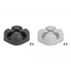 Cable holder DeLOCK cross-shaped self-adhesive 18405