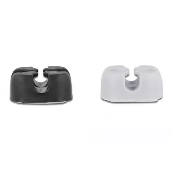 Cable holder DeLOCK cross-shaped self-adhesive 18405