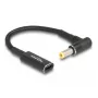 DeLOCK Adapter cable USB Type-C female to 5.5 x 2.5 mm male 90° angled 15 cm