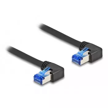 DeLOCK RJ45 Network Cable Cat.6A S/FTP right angled 3 m black