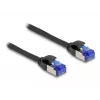 Network Cable DeLOCK RJ45 Cat.6A S/FTP Slim 0.5m Black