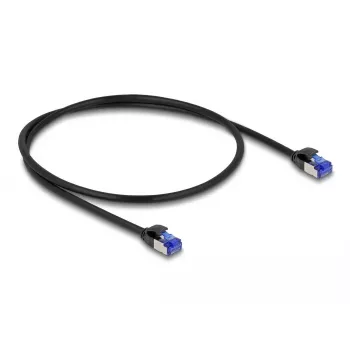 Network Cable DeLOCK RJ45 Cat.6A S/FTP Slim 0.5m Black