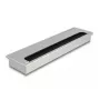 Cable grommet DELOCK 66863 for desk, silver, 80×300×28 mm, 1 pc