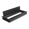 DeLOCK Cable grommet for table mounting with brush 300 x 120 x 28 mm black