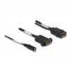 DeLOCK DisplayPort Cable 4K 60 Hz DC feed 0.30 m panel-mount
