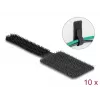 DeLOCK Mini Hook-and-Loop Cable Holder 90mm x 24mm self-adhesive 10 pieces black