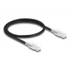 Networking cable DELOCK 80254 Cat6a S/FTP (S-STP) RJ-45 to RJ-45 0.5 m Black