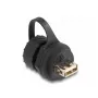 DeLOCK Cable Connector USB 2.0 Type-B female to Type-A female IP68 black