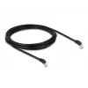 DeLOCK RJ45 Network Cable Cat.6A S/FTP 45° downwards angled 3 m black