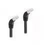 DeLOCK RJ45 Network Cable Cat.6A S/FTP 45° downwards angled 3 m black