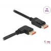 DisplayPort cable DeLOCK 8K 60 Hz 1 m male to male 90° angled