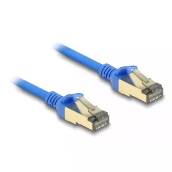 DeLOCK RJ45 Network Cable Cat.8.1 F/FTP Slim 0.3 m blue 40000 Mbit/s
