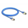 DeLOCK RJ45 Network Cable Cat.8.1 F/FTP Slim 2 m blue